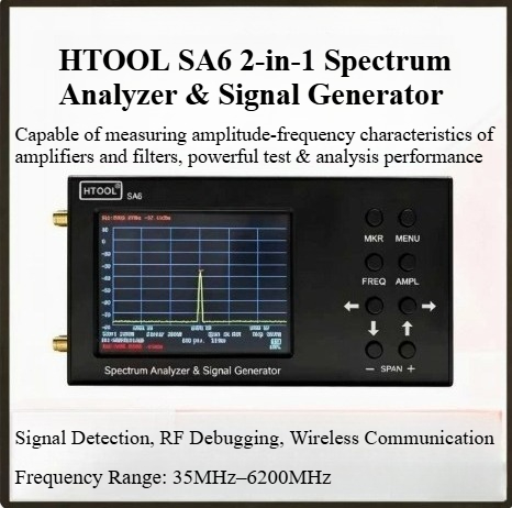 Handheld Spectrum Analyzer 35M - đánh giá và giá Signal Generator Spectrum Analyzer
