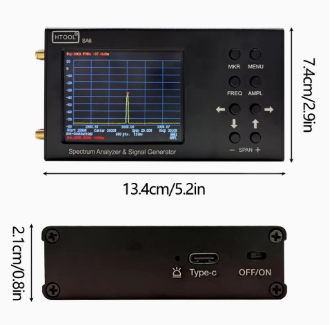 Handheld Spectrum Analyzer 35M - đánh giá và giá Signal Generator Spectrum Analyzer